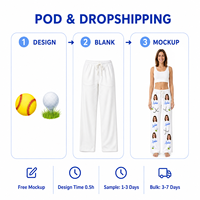 Pantalon de pyjama personnalisé pour homme, vente en gros, livraison directe, Noël, décontracté, avec poches, respirant