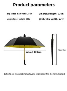 <span class=keywords><strong>Parapluie</strong></span> de golf droit de 27 pouces avec logo personnalisé, <span class=keywords><strong>petit</strong></span> crochet, housse imperméable, <span class=keywords><strong>parapluie</strong></span> de golf <span class=keywords><strong>noir</strong></span> avec poignée longue en caoutchouc, <span class=keywords><strong>parapluie</strong></span> automatique - Product Image 5