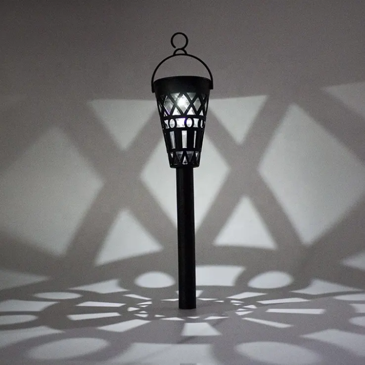 Waterproof Solar Garden Light with LED for Balcony Hollow Floor Outdoor Home Garden Villa Lawn Atmosphere Decorative Lamp