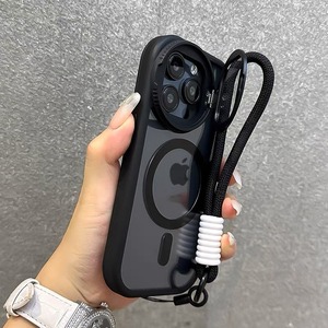Coque de téléphone antichoc <span class=keywords><strong>QSF</strong></span> pour 11-17 Pro Max Street Fashion en TPU+PC avec support d'appareil photo et bracelet, incluant un protecteur d'écran - Product Image 4