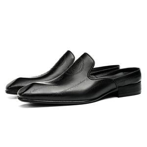 High-Quality Men's Summer Breathable <b>Sandals</b> Genuine Leather Handmade <b>Sandals</b> Outdoor Casual Flat <b>Sandals</b> - Product Image 2