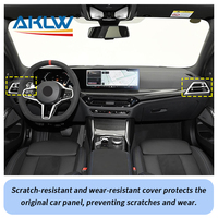 Cadre d'aération en fibre de carbone des deux côtés de la console centrale Accessoires intérieurs automobiles Garniture décorative pour BMW Série 3 G20 G28 2025