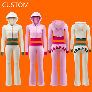 Nhà Sản Xuất OEM Tùy Chỉnh Áo Miễn Phí Mock up Nhỏ Moq Áo Nỉ Cho Phụ Nữ Và Bộ Đồ Thể Thao Thể Thao Phụ Nữ Trang Phục - Product Image 3