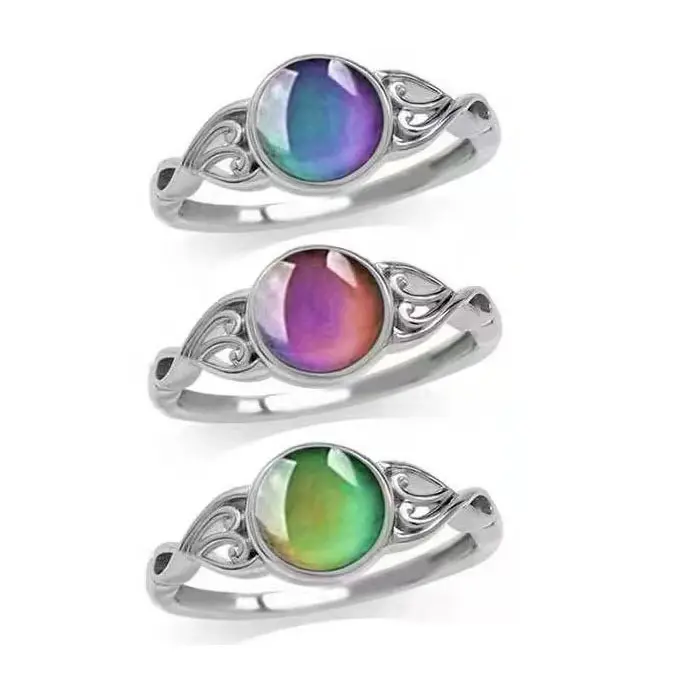 Hot Selling Änderungen Farbe Frau Geschenke Mädchen Ringe Stimmung Ring mit Ihrer Stimmung