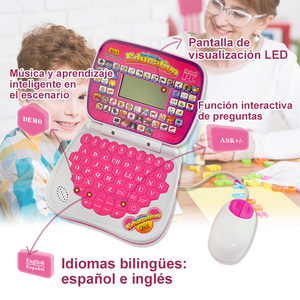 Miniordenador portátil para niños, juegos educativos, aprendizaje temprano, alfabeto, <span class=keywords><strong>Español</strong></span> - Product Image 3