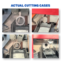 Scie circulaire CNC150 haute vitesse, type horizontal à poussée, alimentation automatique servo, écran tactile PLC, machine à couper l'acier