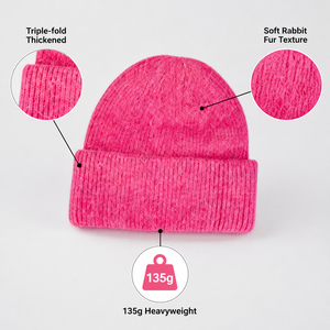 <span class=keywords><strong>Bonnet</strong></span> unisexe d'hiver en tricot côtelé chaud, couleur unie, avec revers, pour femmes et hommes, <span class=keywords><strong>bonnet</strong></span> épais en tricot, logo personnalisé, vente en gros - Product Image 5