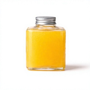 V500-33 500ml <b>Clear</b> Square Jar with Aluminum Twist Cap Food-Safe Leakproof Durable Packaging for Beverage Industrial Use - Product Image 1
