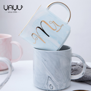 Ensemble de tasses à café FENN Marble MR. & MRS. en céramique avec impression personnalisée, tasses à café en céramique et porcelaine avec logo personnalisé - Product Image 4