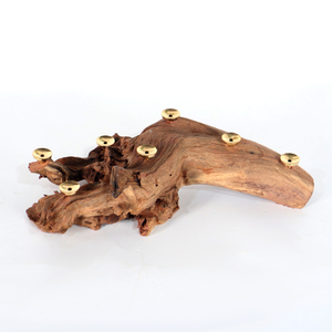 New Arrival Natural Irregular Wooden <b>Crystal</b> Display Base Handmade Root Wood Stand for Home Decoration - Product Image 3