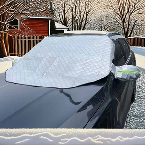 Housse de <span class=keywords><strong>pare</strong></span>-<span class=keywords><strong>brise</strong></span> de voiture imperméable et durable avec protection 4 couches contre la neige, la glace, les UV, le gel, le <span class=keywords><strong>pare</strong></span>-<span class=keywords><strong>brise</strong></span>, le rétroviseur - Product Image 3