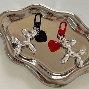 Wholesale 3D Balloon Dog <b>Key</b> <b>Ring</b> for Car <b>Keys</b> Mobile Phone Accessories Fashion Heart-shaped <b>Key</b> <b>Ring</b> - Product Image 3