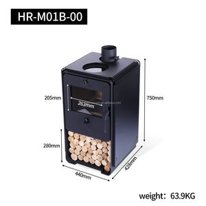 เตาผิงโลหะผสมไม้ที่ทันสมัยและประหยัดพลังงานสำหรับใช้ภายในอาคาร ห้องนั่งเล่น และการให้ความร้อนในวิลล่า - Product Image 5