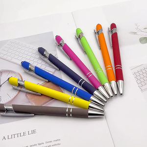Özel Logo promosyon kalem yenilik spor hediyeler için Metal gövde ile Metal Stylus tükenmez kalem - Product Image 2