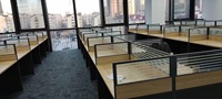 Offre spéciale profilés en aluminium poste de travail écran tissu bureau bureau cloison armoire centre d'appels poste de travail de bureau