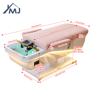 Camilla de Masaje de Pestañas de Lujo, Cama Eléctrica de Salón, Silla de Lavado de Cabello con Champú, Cama de Spa para la Cabeza - Product Image 6