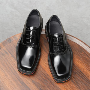 Chaussures habillées pour hommes, style moderne, en cuir véritable, chaussures habillées formelles pour hommes - Product Image 4