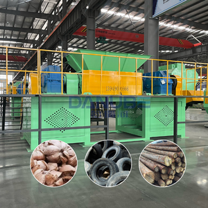 Broyeur industriel lourd à double arbre pour canettes, coques de noix de coco, bois et acier - Product Image 1