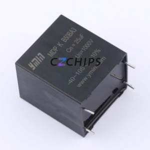 Condensateur à film polypropylène (CBB) MDP102256K042046LSR DIP-4, P=37,5 mm 25 µF 10 % 1 kV - Product Image 1