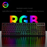Kit YG108 Standard 100% Layout Hot Swap South RGB Rétroéclairé 3 Modes Sans Fil Barebone 108 Touches pour Claviers Personnalisés DIY