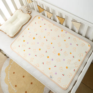 <span class=keywords><strong>Matelas</strong></span> à <span class=keywords><strong>langer</strong></span> imperméable pour bébé, 70x90cm, en coton doux matelassé, réutilisable, portable, lavable, pour soins du nouveau-né - Product Image 4