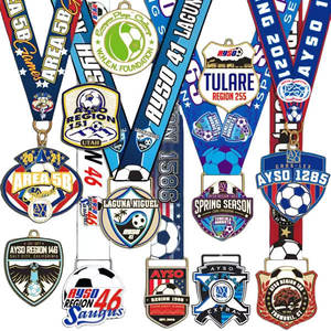 Großhandel Hersteller Hochwertige Weiche Emaille Zinklegierung Sandgestrahlte Maßgefertigte Schul- und Sportmedaillen Muttertag Weihnachten - Product Image 4