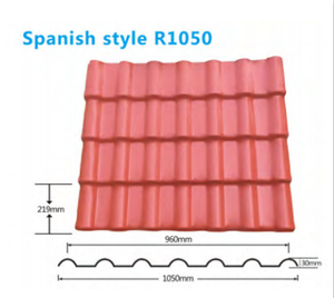 Materiali da costruzione <span class=keywords><strong>tegole</strong></span> solari ondulate UV proteggono lo strato del tetto del PVC delle mattonelle di tetto - Product Image 2