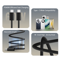 Câble magnétique de type C enroulé, charge rapide 60W, auto-enroulant A402 8K avec attraction magnétique, câble USB pour téléphone portable et ordinateur portable