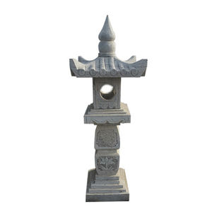Lanterne de jardin <span class=keywords><strong>solaire</strong></span> <span class=keywords><strong>japonaise</strong></span> en pierre de granit Pagode Lanterne LED Lumière Lampe pour phare Décoration de jardin à domicile - Product Image 1