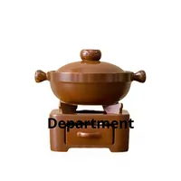Casserole en céramique durable de haute qualité émail intérieur Design classique Double oreilles poignée Induction de gaz prêt 16cm de diamètre