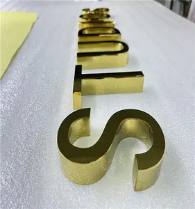 3D Metall Zahlen und Buchstaben Edelstahl Zeichen kleine Metall Alphabet Buchstaben Logo Geschäft für Unternehmen