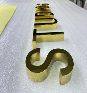 Bảng Chữ Cái Kim Loại Nhỏ Chữ Cái Logo Kinh Doanh Cho Công Ty Số Kim Loại 3d Và Chữ Cái Bằng Thép Không Gỉ - Product Image 1