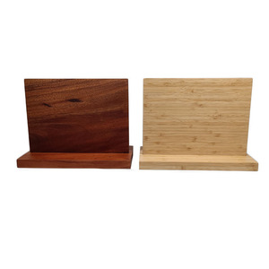 Bloc à couteaux magnétique puissant en bambou WDF, support universel double face pour couteaux, organisateur de cuisine pour rangement professionnel - Product Image 5