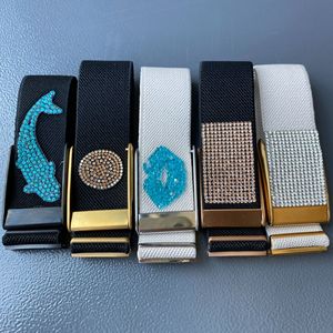 Cinturino in Nylon HMJ per Whoop 5.0 MG One, Bracciale Personalizzato con Cornice in Metallo Nero, Oro Rosa, Argento Lucido, Oro - Product Image 4