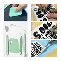 Set d'outils de désherbage en vinyle Diylobby Kit d'outils artisanaux en vinyle désherbeur/grattoir/spatule/pince à épiler/ciseaux Outil de base compatible avec Cricut