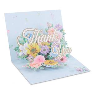 <span class=keywords><strong>Carte</strong></span> de remerciement 3D pop-up artisanale Winpsheng, élégante <span class=keywords><strong>carte</strong></span> de vœux florale, art papier, cartes pop-up à 90 degrés pour toutes les occasions - Product Image 4