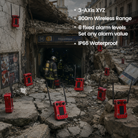 Moniteur de tremblements de terre post-tremblement pour station de métro, capteur d'inclinaison XYZ 3 axes, accéléromètre, IP66, fixation magnétique, alerte de secours