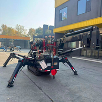 Guindaste Aranha Portátil RST L-320 CE EPA EURO 5 de 2t, 3t, 5t, 8t – Máquina de Elevação e Guindaste Mini Aranha de Esteira de 3 Toneladas