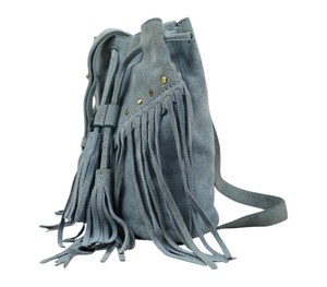 Bohemian Suede Fringe Bucket Bag Women Adjustable <b>Strap</b> Tassel Crossbody <b>Shoulder</b> Purse Lightweight Fashion Casual Handbag - Product Image 3