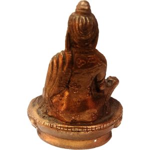 PARIJAT HANDICRAFT latón Gautam estatua de Buda sentado posición de meditación tallada fina estatuilla decorativa escultura de descanso - Product Image 3