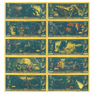 Set Coleccionable de Tarjeta Conmemorativa con Billete de Oro de 24k de <span class=keywords><strong>Batman</strong></span>, el Héroe Oscuro - Product Image 1