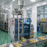 Machine d'emballage entièrement automatique pour sachets de 1 kg de liquides, pâtes, sauces, piments, moutarde, huile d'olive