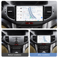 DUDUAUTO Unité Principale Autoradio Lecteur Multimédia Navigation GPS Car-Play Pour Honda Spirior Accord 8 Acura TSX 2007-2012