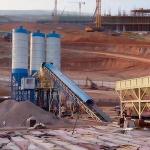 Centrale à béton entièrement automatique Corey HZS60 avec silos à ciment intégrés, pompe et moteur contrôlés par PLC – Modèle le plus vendu - Product Image 1