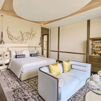 Luxus 5 Sterne Hotel Schlafzimmer möbel Sets Gemütliche 4 Sterne Option Holz schlafzimmer für Hotelzimmer