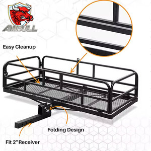 <span class=keywords><strong>Portaequipajes</strong></span> Trasero Plegable <span class=keywords><strong>de</strong></span> Malla <span class=keywords><strong>de</strong></span> Acero Resistente a la Intemperie Ambull <span class=keywords><strong>de</strong></span> 500 LBS para SUV/Camioneta - Product Image 1