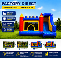 YIBEI Château Gonflable Commercial Intérieur/Extérieur avec Toboggan et Zone de Saut pour Enfants et Adultes – Idéal pour la Location