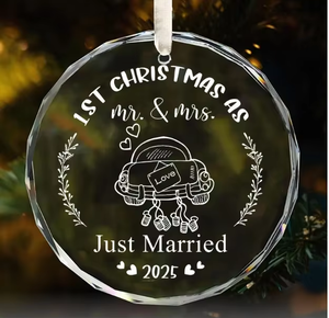 K9 Crystal Angel Decorations 60mm Polished Round Christmas Glass Ornament Carved Model and <b>Tree</b> Diamond Technique - Product Image 6