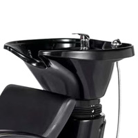 Chaise de lavage de cheveux de salon professionnel de style moderne chaises de bassin de bol de shampooing en céramique pour l'usage de salon de barbier