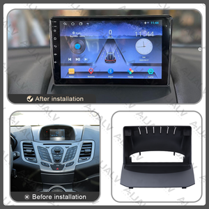 Écran tactile universel pour voiture, autoradio, Carplay Android 9 pouces avec lecteur DVD pour Ford <span class=keywords><strong>Fiesta</strong></span> 2009-2014, cadre de voiture - Product Image 3